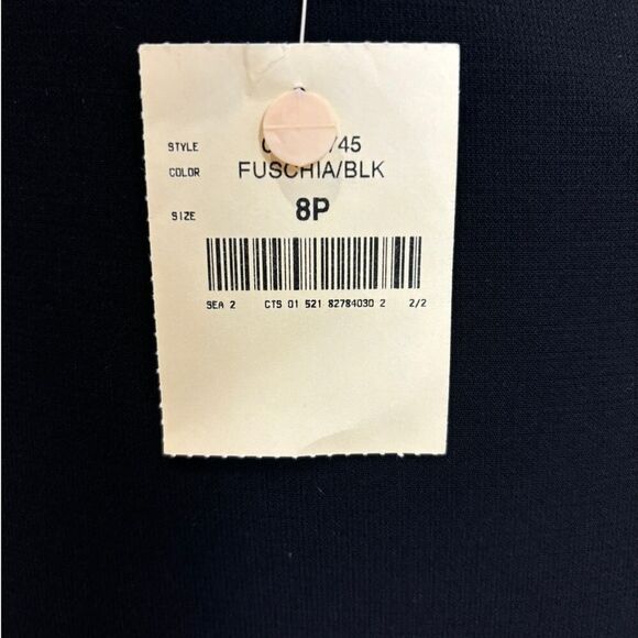 NWT Tahari ASL Ruffle Hem Black Pencil Skirt Size 8P - Picture 5 of 6